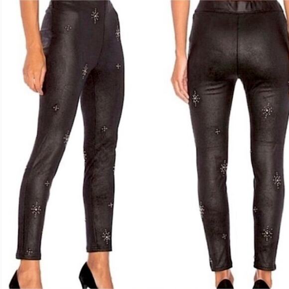 Free People Faux Suede Star Studded Leggings - Picture 5 of 7